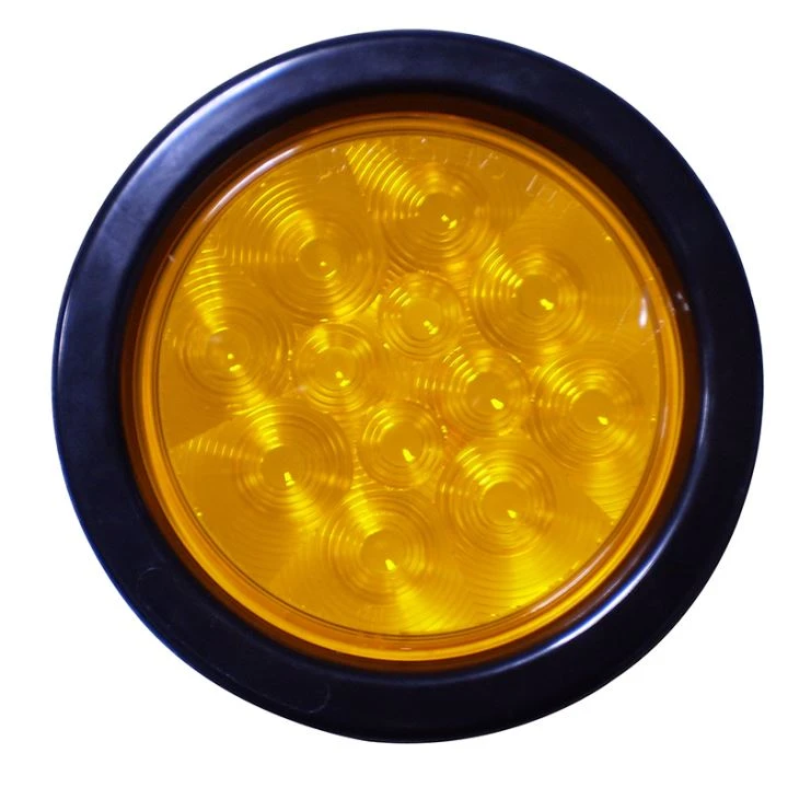4 Inch Round LED Stop/Turn/Tail Light-Amber 4 Inch Round LED Stop/Turn/Tail Light-Amber