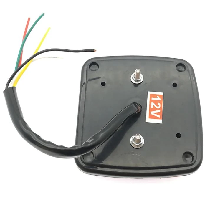 Truck Trailer Red & Amber Combined StopTurn Tail Backup Lights With License Plate Number Light
